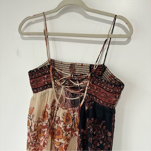 NEW Free People Bali Saltwater Floral Patchwork Maxi Slip Dress - Picture 5 of 7